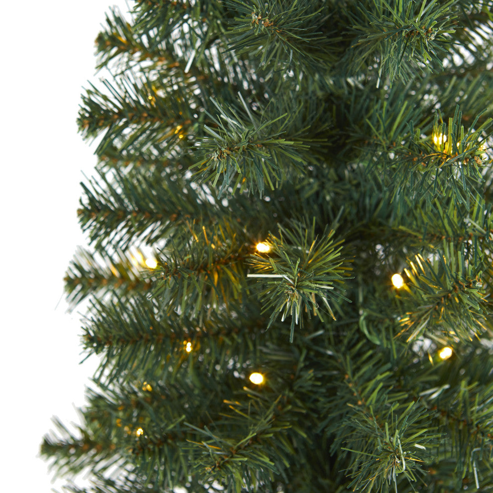 2ï¿½ Green Artificial Christmas Tree with 35 LED Lights and 72 Bendable Braches