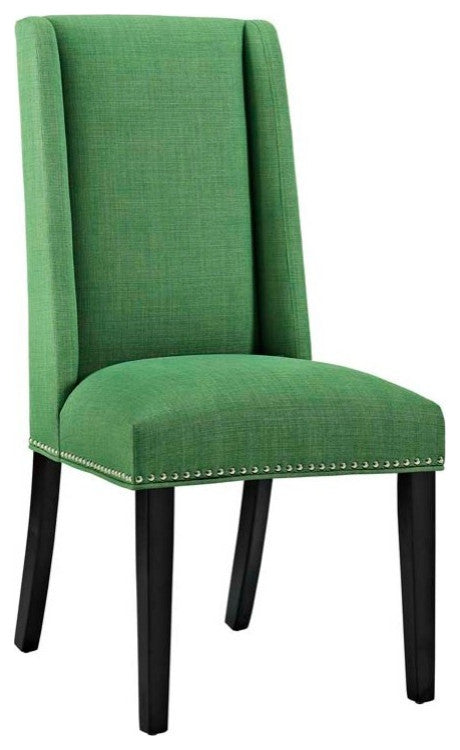 Modern Kelly Green Baron Fabric Dining Chair