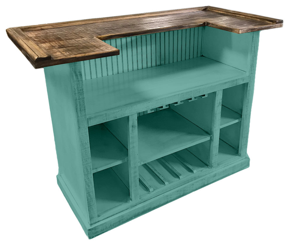 Rustic Home Bar, Aqua Fiesta