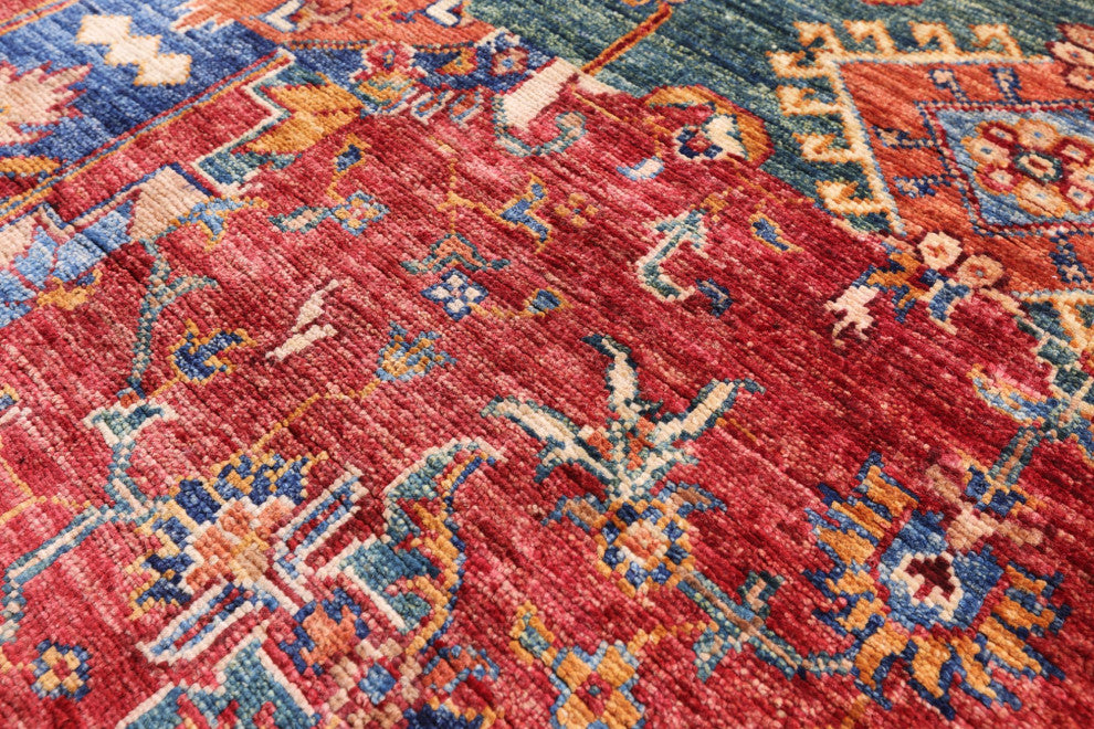 5' 8" X 7' 8" Super Kazak Handmade Wool Rug Q11086