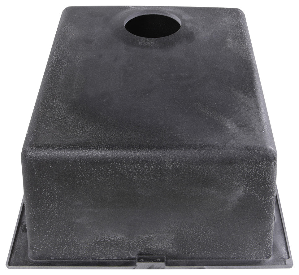 Nantucket Sinks 17" Single Bowl Undermount Granite Composite Bar-Prep Sink, Blac