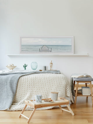 "Endless Ocean" Framed Painting Print, 30x10