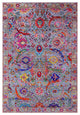 6' 3" X 9' 3" Sickle Leaf Design Persian Handmade Wool & Silk Rug - Q15566