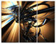 "Fractal 3-D Dark Brown Tangle" Art Canvas Print, 3 Panels, 36"x28"