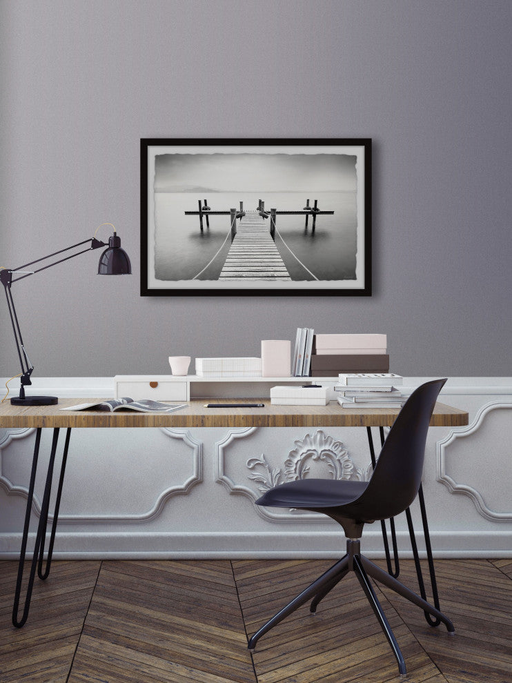 "Bring the Boat" Framed Painting Print, 18x12