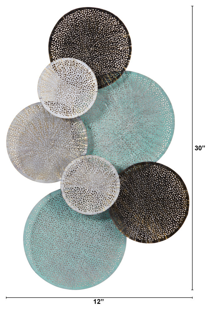 Nearly Natural 7056 2.5x1 Layered Metal Wall Art Decor