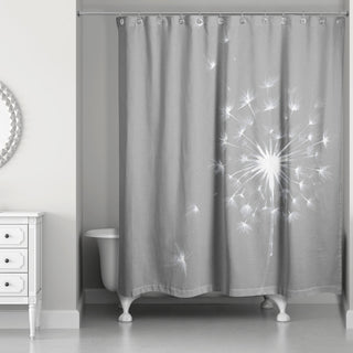 Watercolor Dandelion 2 71x74 Shower Curtain