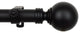 Round Curtain Rod 1" 160-240", Black