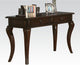 Benzara BM185762 Transitional Style Wood and Metal Sofa Table ,Drawers, Brown