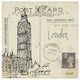 "Postcard Sketches II" Digital Paper Print by Anne Tavoletti, 32"x32"