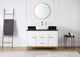 48" Tennant Brand Modern Style White  Beatrice Vessel Sink Bathroom Vanity