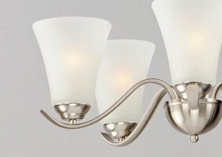 Maxim 12075FT Vital 5 Light 23"W Chandelier - Satin Nickel