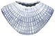 Unique Shaped decorative Ceramic Vase, Blue And White