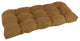 42"x19" U-Shaped Tufted Settee/Bench Cushion, Brown