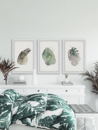 Tropical Presence Triptych, 3-Piece Set, 8x12 Panels