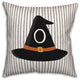Halloween Monogram Hat O 18x18 Spun Poly Pillow