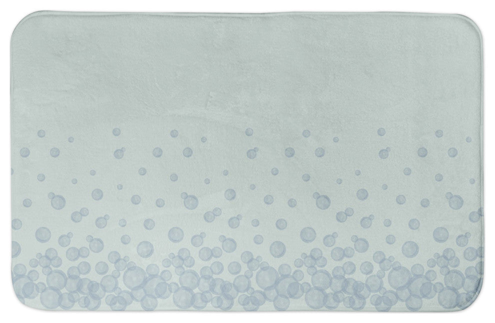 Bubbles On Green 21 x 34 Bath Mat