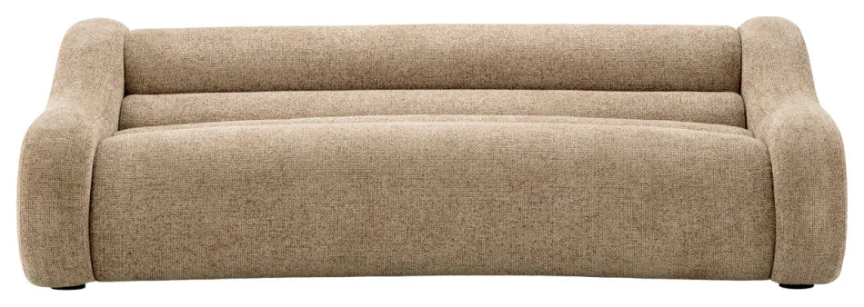 Beige Curved Sofa, Eichholtz Carbone