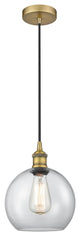 Innovations 616-1P-BB-G122-8-LED 1-Light Mini Pendant, Brushed Brass