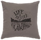 Image Pillow 16x16 Life is Better Cotton Chrome