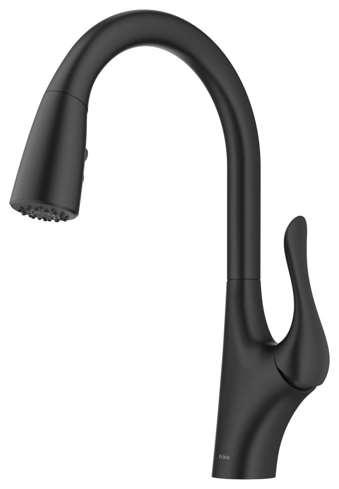 Merlin Pull-Down 1-Hole Kitchen Faucet Matte Black