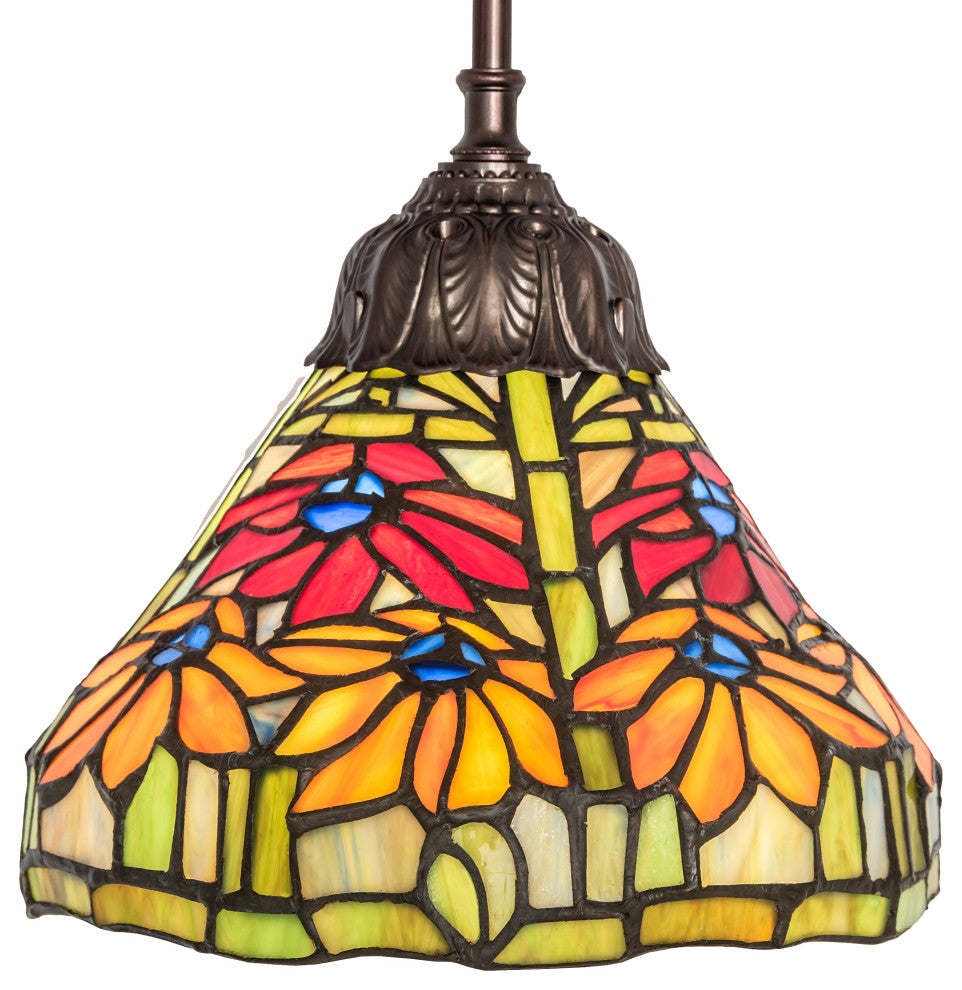 8 Wide Tiffany Poinsettia Mini Pendant