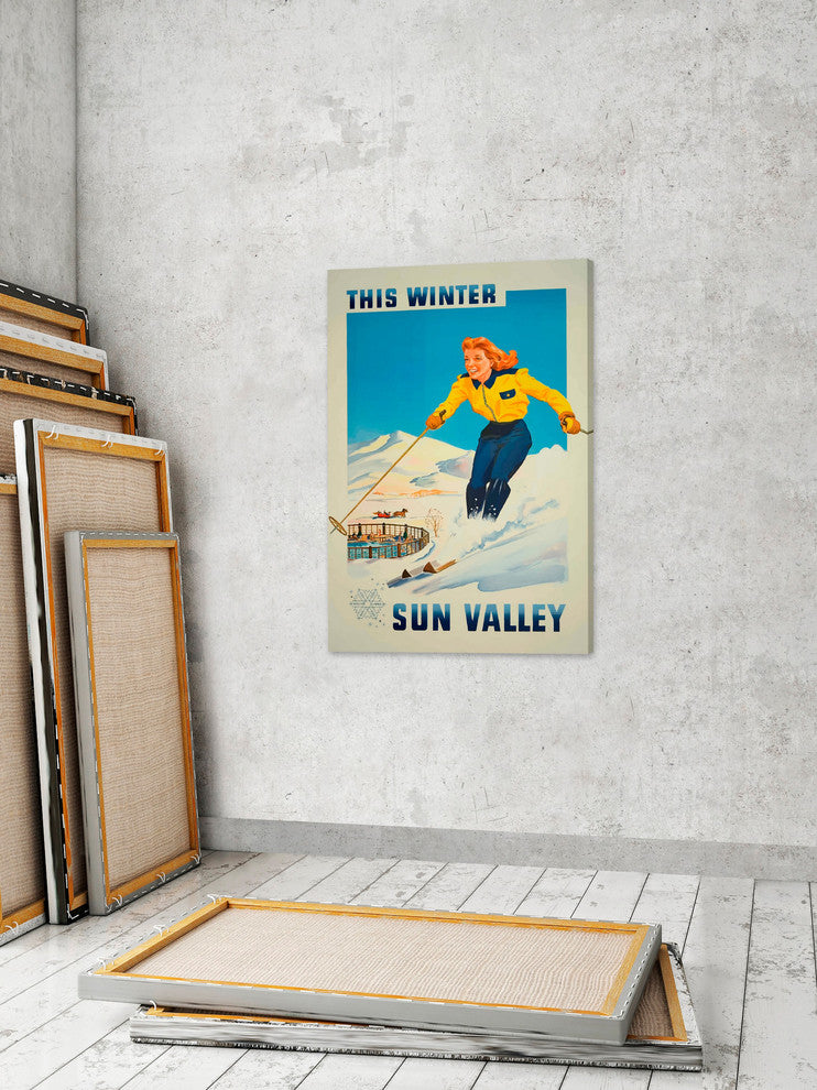 "Sun Valley" Painting Print on Wrapped Canvas, 24"x36"