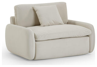 Rachelle Boucle Lounge Chair, Cream
