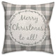 Snowflake Pattern 18"x18" Throw Pillow Cover