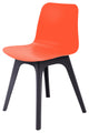Hebe Series Shell Side Chairs Molded Seat With Leg, Set of 2, Orange