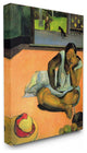 Waiting Native Figures Classic Painting, 24"x30"