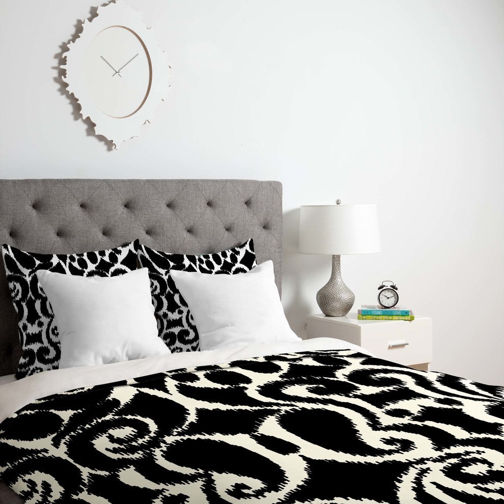 Deny Designs Khristian A Howell BW Eloise Duvet Cover - Lightweight