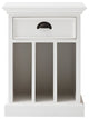 Classic White Nightstand With Dividers