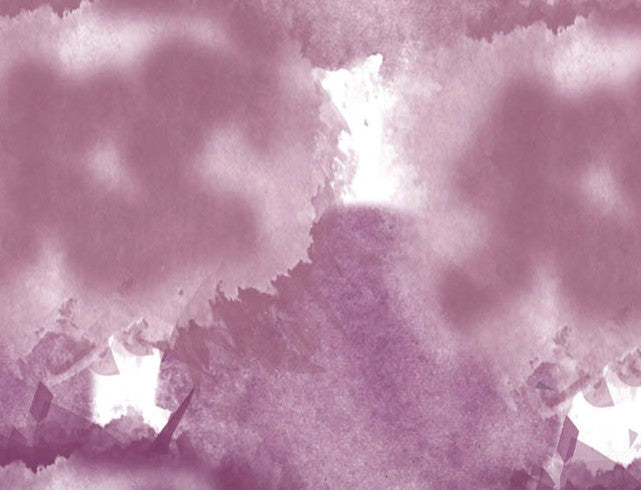 Beach Clouds, Geometric Print Bath Towel, Purple