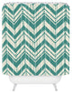 Heather Dutton Weathered Chevron Shower Curtain