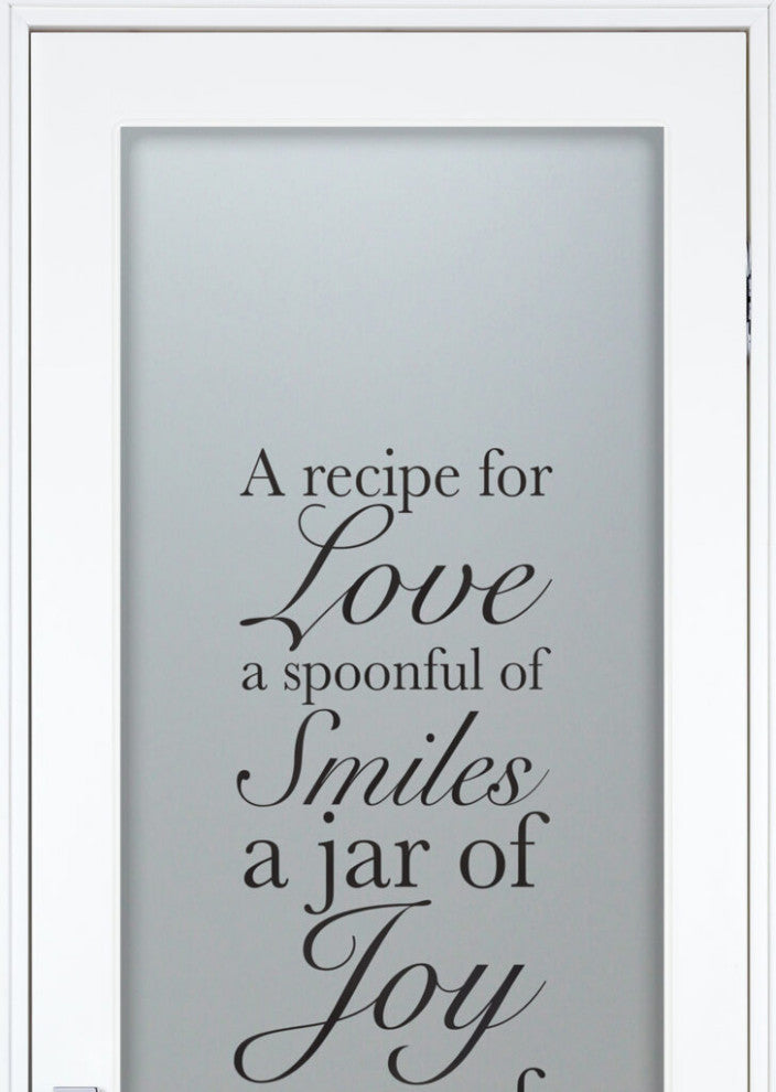 Pantry Door - Recipe for Love - Primed - 30" x 80" - Knob on Right - Pull Open