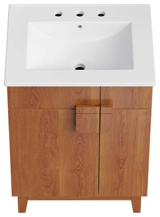 Miles 24" Bathroom Vanity - White Walnut