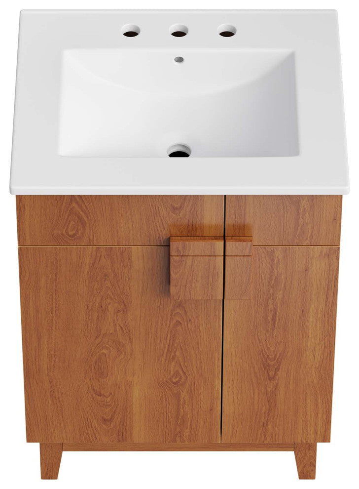 Miles 24" Bathroom Vanity - White Walnut