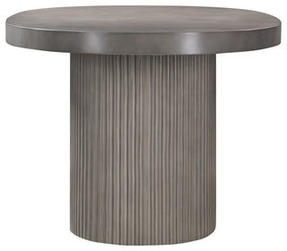 Wave Oval Dining Table, Gray Concrete