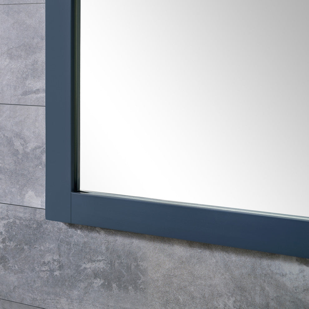 Tahoe Double Vanity Set With Mirrors, Cultured Marble Top, Midnight Blue, 60"