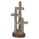 Cross Tabletop 3 Crosses Resin 8"