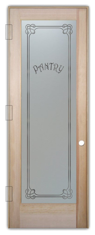 Pantry Door - Enna Harrington - Douglas Fir (stain grade) - 24" x 80" - Knob...