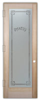 Pantry Door - Enna Harrington - Douglas Fir (stain grade) - 24" x 80" - Knob...