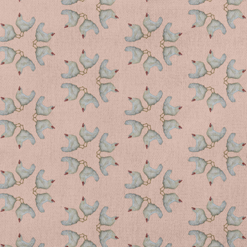 Chickens-go-round Easter Indoor/Outdoor Throw Pillow, Sunwashed Red, 20x20"