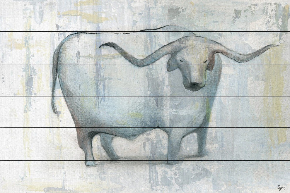 "East and West II" Painting Print on White Wood, 60"x40"
