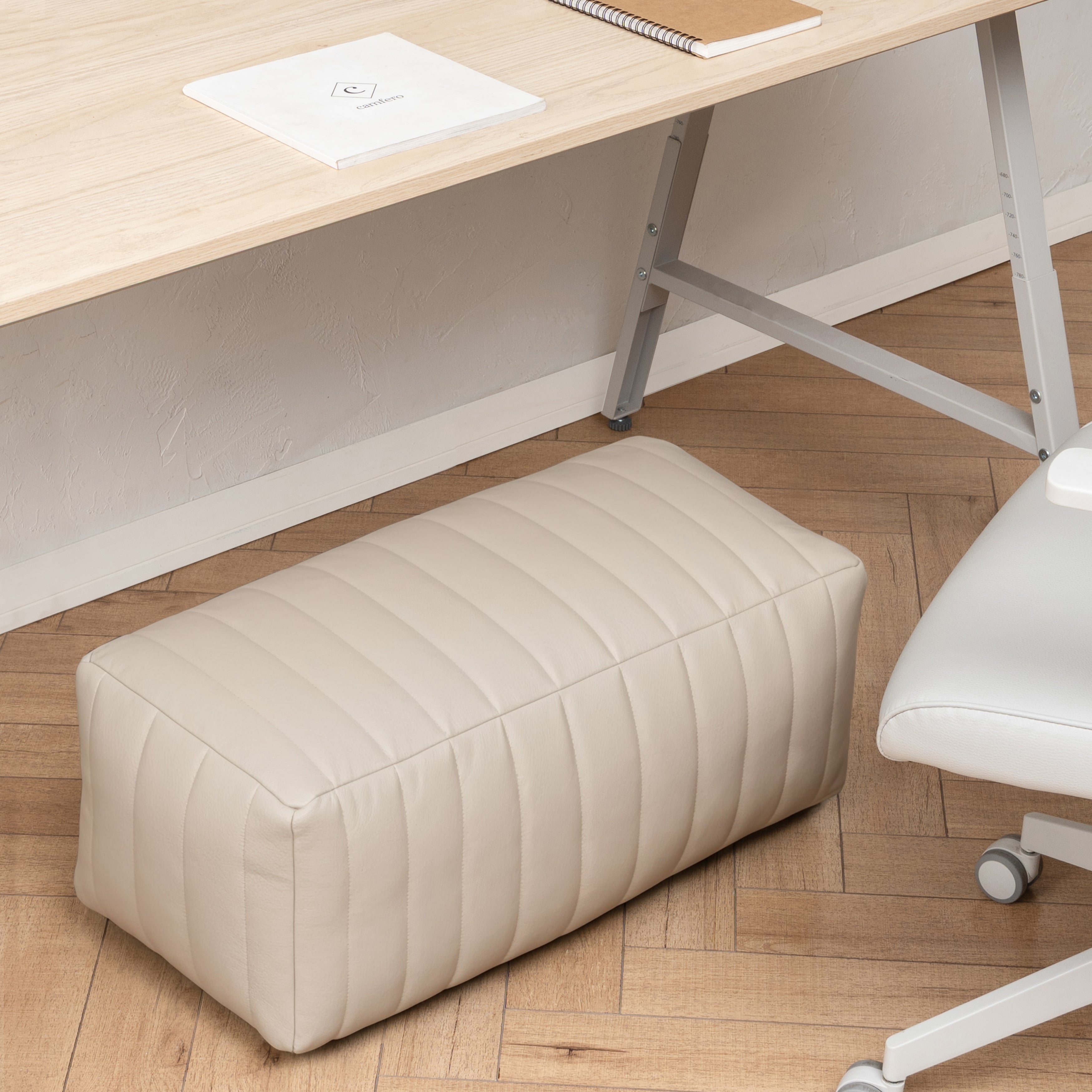 Polyester Florence Footrest, Cream