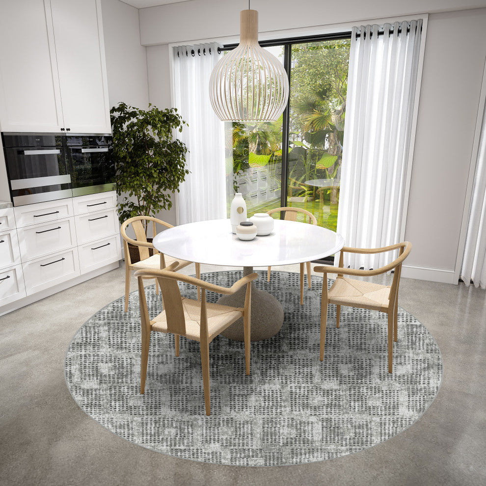 Dalyn Delano DA1 Pewter 10'x10' Round Rug