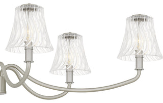 Quoizel MCK644 McKinney 6 Light 44"W Taper Candle Linear - Brushed Nickel