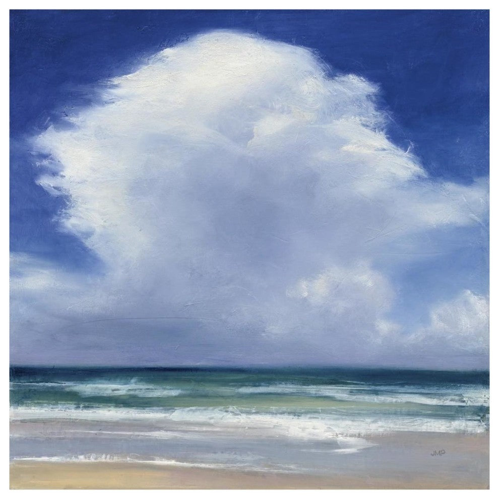 "Beach Clouds II" Digital Paper Print by Julia Purinton, 38"x38"