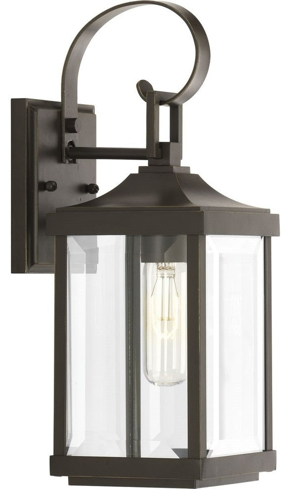 Progress Lighting Gibbes Street 1-Light, Antique Bronze Smallall Wall-Lantern